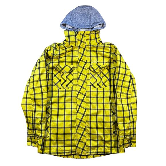Nike 6.0 Snowboard Hooded Jacket Yellow Black Large